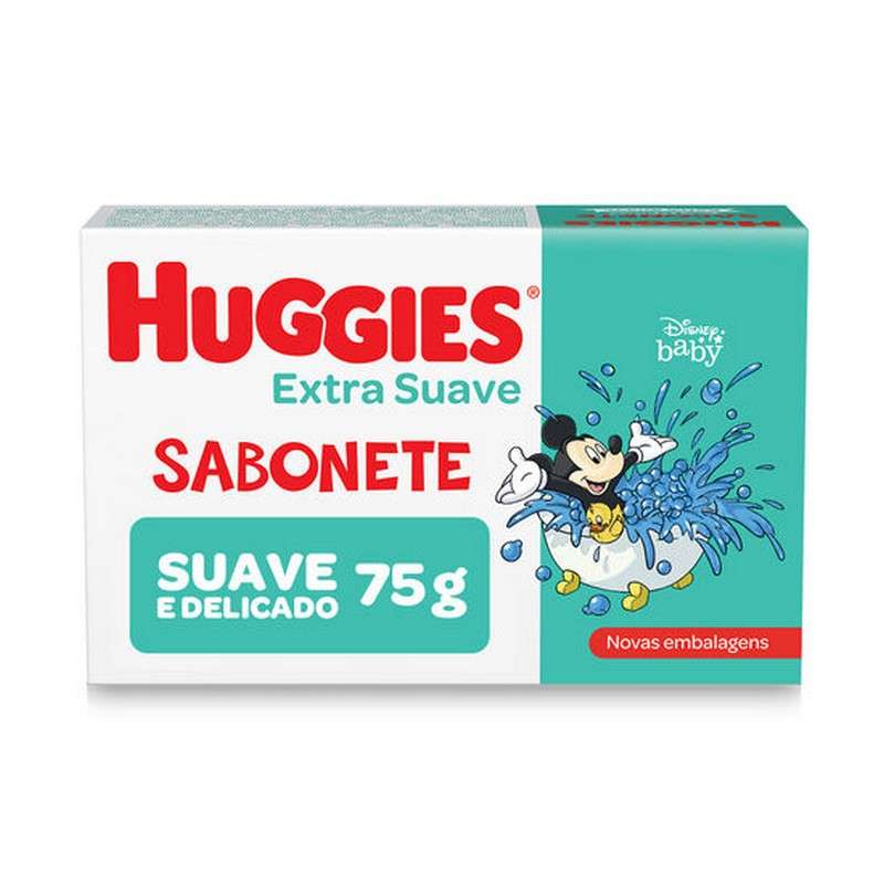 HUGGIES SABONETE EM BARRA EXTRA SUAVE 75 G